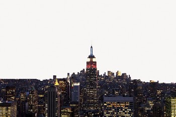 Skyline collage element, New York | Free PSD - rawpixel