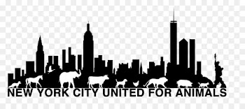 Skyline, Manhattan Skyline, Silhouette, City PNG