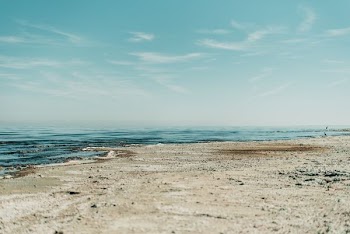 skyline photography of seashore