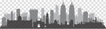 Skyline Silhouette, Mumbai skyline transparent background PNG clipart
