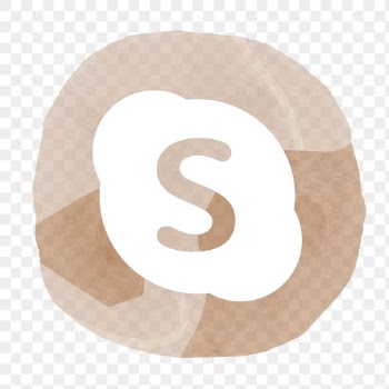 Skype app png icon  with a watercolor graphic… | Free stock illustration | High Resolution graphic