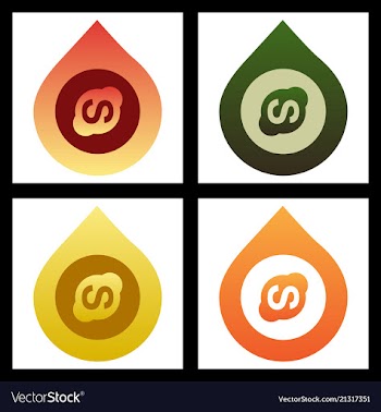 Skype geometric polygonal icons bizarre mosaic vector image
