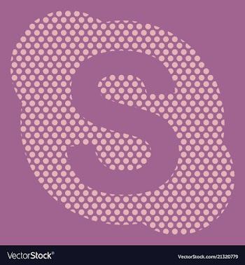 Skype geometric polygonal icons bizarre mosaic vector image