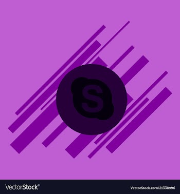 Skype geometric polygonal icons bizarre mosaic vector image