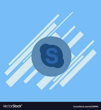 Skype geometric polygonal icons bizarre mosaic vector image
