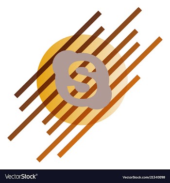 Skype geometric polygonal icons bizarre mosaic vector image
