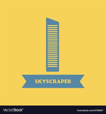 Skyscraper building high rise building tower vector image