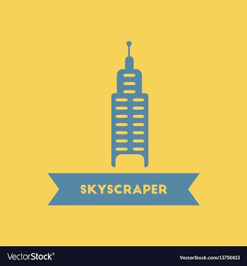 Skyscraper building high rise building vector image