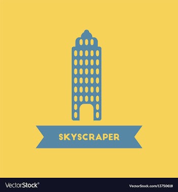 Skyscraper building high rise building vector image