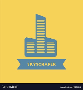 Skyscraper building high rise building vector image