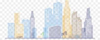 Skyscraper Skyline Metropolis High-rise building Cityscape - Color city 