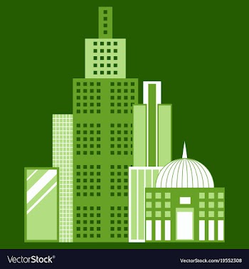 Skyscrapers buildings isolated tower office city vector image