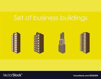 Skyscrapers buildings towers city business vector image