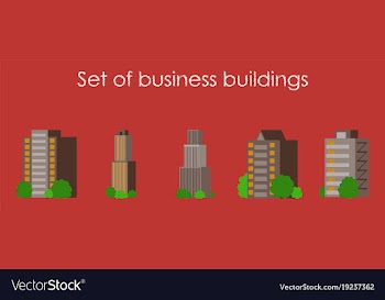 Skyscrapers buildings towers city business vector image