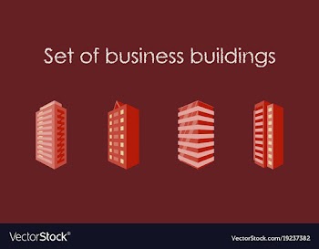 Skyscrapers buildings towers city business vector image
