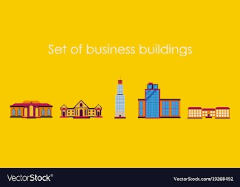 Skyscrapers buildings towers city business vector image