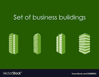 Skyscrapers buildings towers city business vector image