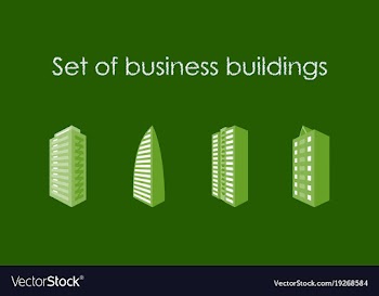 Skyscrapers buildings towers city business vector image
