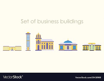 Skyscrapers buildings towers city business vector image