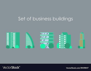 Skyscrapers buildings towers city business vector image