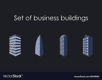 Skyscrapers buildings towers city business vector image