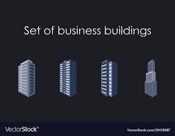 Skyscrapers buildings towers city business vector image
