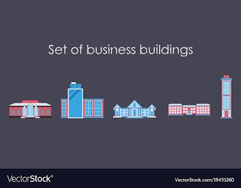 Skyscrapers buildings towers city business vector image
