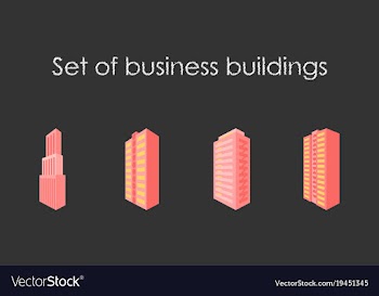 Skyscrapers buildings towers city business vector image