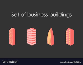 Skyscrapers buildings towers city business vector image