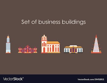 Skyscrapers buildings towers city business vector image
