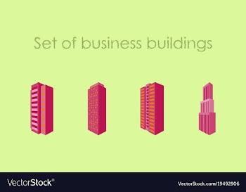 Skyscrapers buildings towers city business vector image