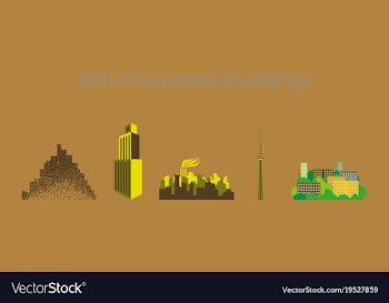 Skyscrapers buildings towers city business vector image