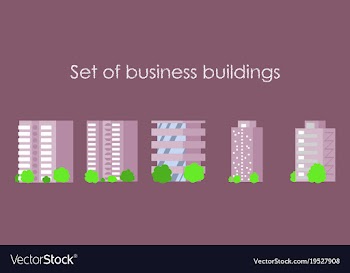 Skyscrapers buildings towers city business vector image
