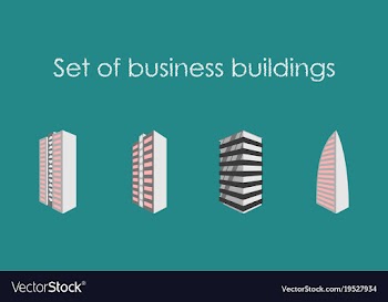 Skyscrapers buildings towers city business vector image