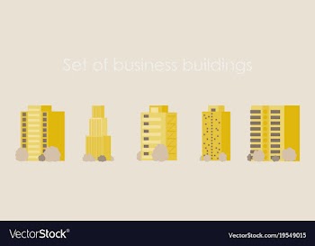 Skyscrapers buildings towers city business vector image