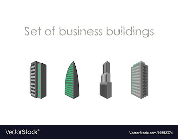 Skyscrapers buildings towers city business vector image