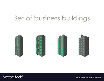 Skyscrapers buildings towers city business vector image