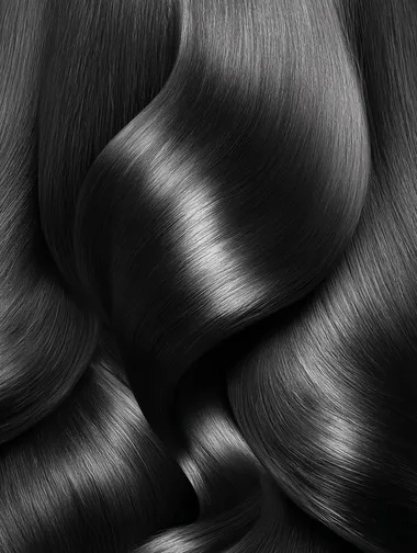 Sleek Black Hair Texture