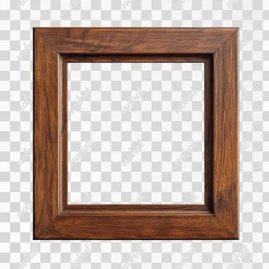 Sleek Modern Wooden Picture Frame: A Hyperrealistic View