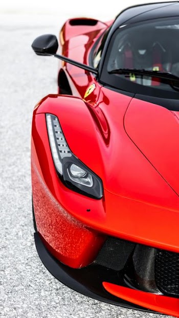 Sleek Red Sports Car Close-Up