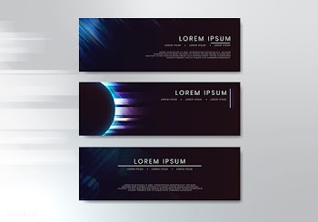Sleek website banner set | Free stock vector - 584738