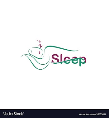 Sleep beauty care logo design vector image