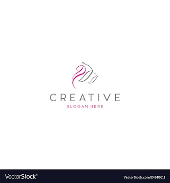 Sleep beauty medical creative business logo design vector image