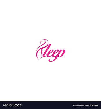 Sleep beauty medical creative business logo design vector image