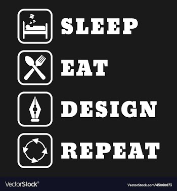 sleep eat design repeat typography quote