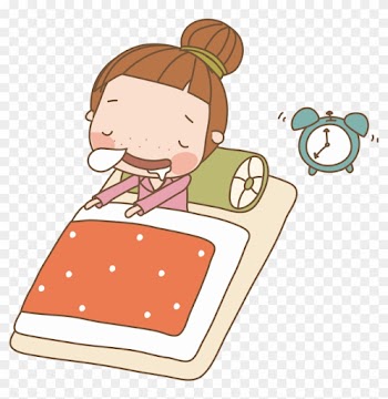 Sleep Girl Drawing - Girl Sleeping Cartoon Png