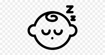 Sleeping Baby Vector - Baby Sleeping Icon Png