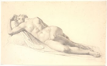 Sleeping Bacchante.Study for or drawing | Free Photo - rawpixel