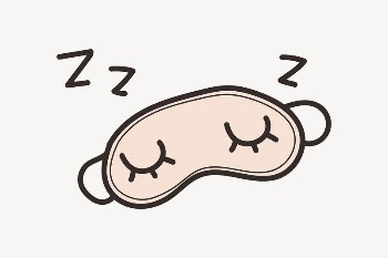 Sleeping eyes mask collage element | Free Vector - rawpixel