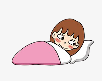 Sleeping Girl, Cartoon, Lovely, Go To Bed PNG Image and Clipart ...